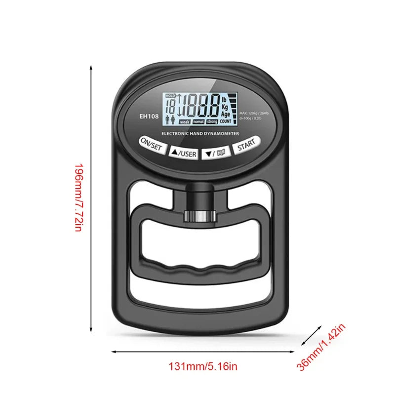 Digital Hand Grip Strength Tester 120Kg