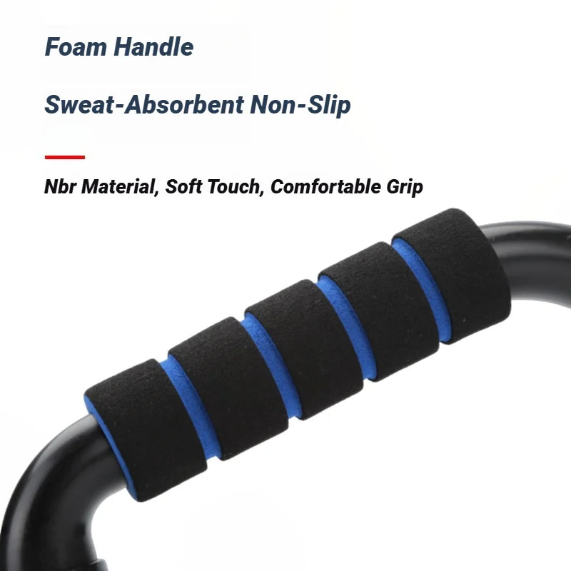 2Pcs Non-Slip H-Shaped Push-Up Bars