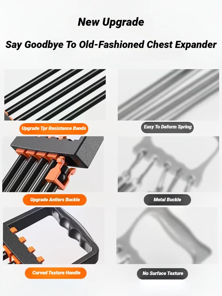Adjustable Rubber Chest Expander Pull Rope